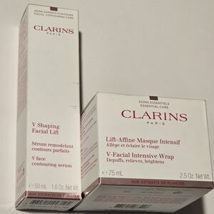 Clarins V Shaping Facial Lift and Intensive Wrap Set